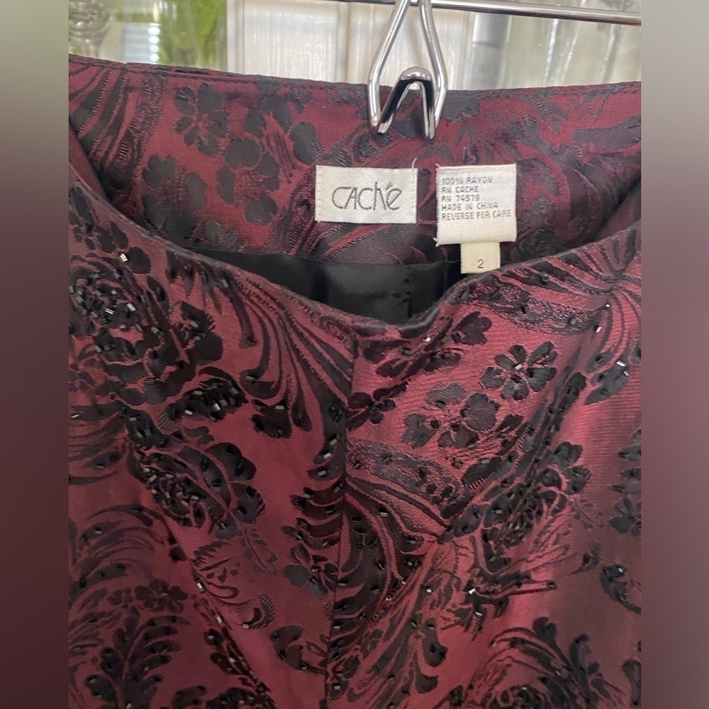 Beaded Cache Elegant Embellished Pant Size 2, Festival Pants-0692